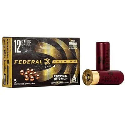 Federal Ammunition 12 Gauge 00 BUCK – 5rd
