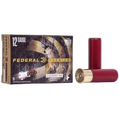 Federal Ammunition 12 Gauge 00 BUCK – 5rd